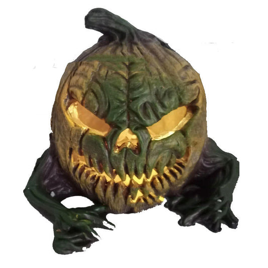 Solar Pumpkin Lantern Resin Decoration Halloween Light Horror