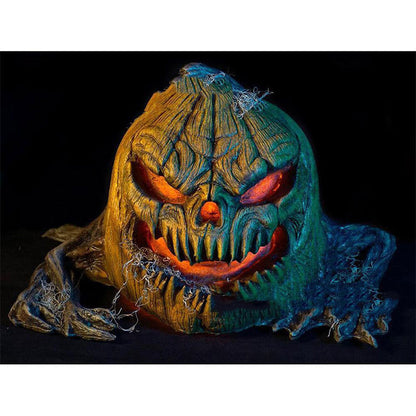 Solar Pumpkin Lantern Resin Decoration Halloween Light Horror